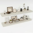 thumbnail image 2 of Floating Shelves  Deep Floating Shelf Wall Mounted  Wall Shelves  Rustic Deep Bookshelf  Extra Deeper &amp; Thicker Display Shelves for Bedroom  Living Room    Set of, 2 of 6