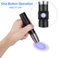 thumbnail image 4 of Graflsoa UV LED Flashlight for Nail Art & Mask Testing, USB Rechargeable with Lanyard, Anti-Slip Design, Black/Rose Red/Orange Options, 4 of 7