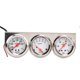 thumbnail image 2 of 52mm Car Triple Gauge Kit White Dial 12v Oil Pressure Water Temp Voltmeter Car Meter With Sensor, 2 of 5
