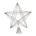 thumbnail image 1 of Adorno para árbol de Navidad, estrella de cinco puntas, regalo para amigos, Acción de Gracias, brillante Plateado, 1 of 9