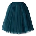 thumbnail image 2 of Fainosmny Gauze Tutu Tulle Skirt For Womens Pleated Knee Length Skirt Adult Tutu Dancing Skirt Navy One Size, 2 of 3