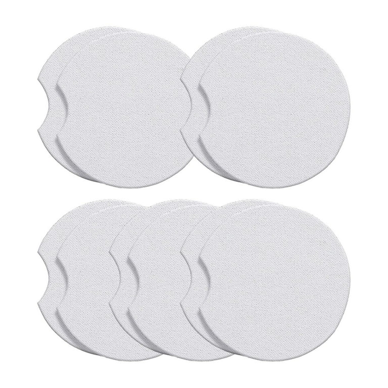 10 Pieces Sublimation Car Cup Coasters Blank Coasters 2.75 inch Heat  Transfer Coasters for DIY Crafts Painting Project Supplies