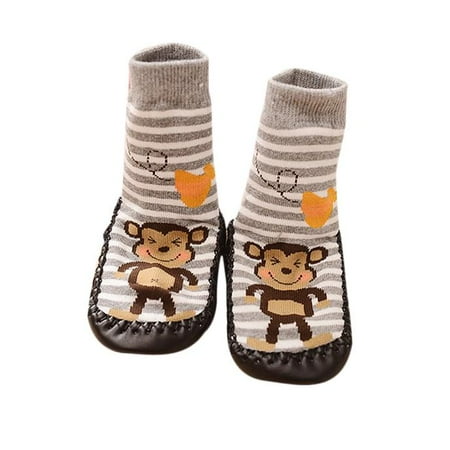 

TOTO Cartoon Kids Toddler Baby Anti-Slip Sock Shoes Boots Slipper Socks Gy/13