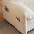 thumbnail image 5 of Tabaray 63.8" Futon Sofa Bed Queen Size, Pull Out Couch Bed, 3-in-1 Convertible Sleeper Sofa with Side Pocket, Modern Velvet Futon Couch for Living Room, Small Space, Apartment, Bedroom, Beige, 5 of 9