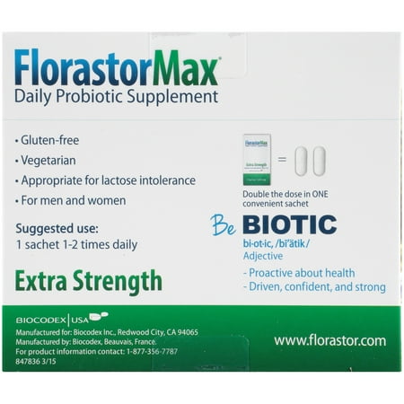 Florastor Adults Probiotic supplement, 30 Count