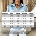 thumbnail image 2 of Dweltoz Womens Quarter Zip Striped Sweater Oversized Pullover Top Collared Long Sleeve Knit Sweater Cozy Fall Winter Casual Outfits 2026,Khaki M, 2 of 4
