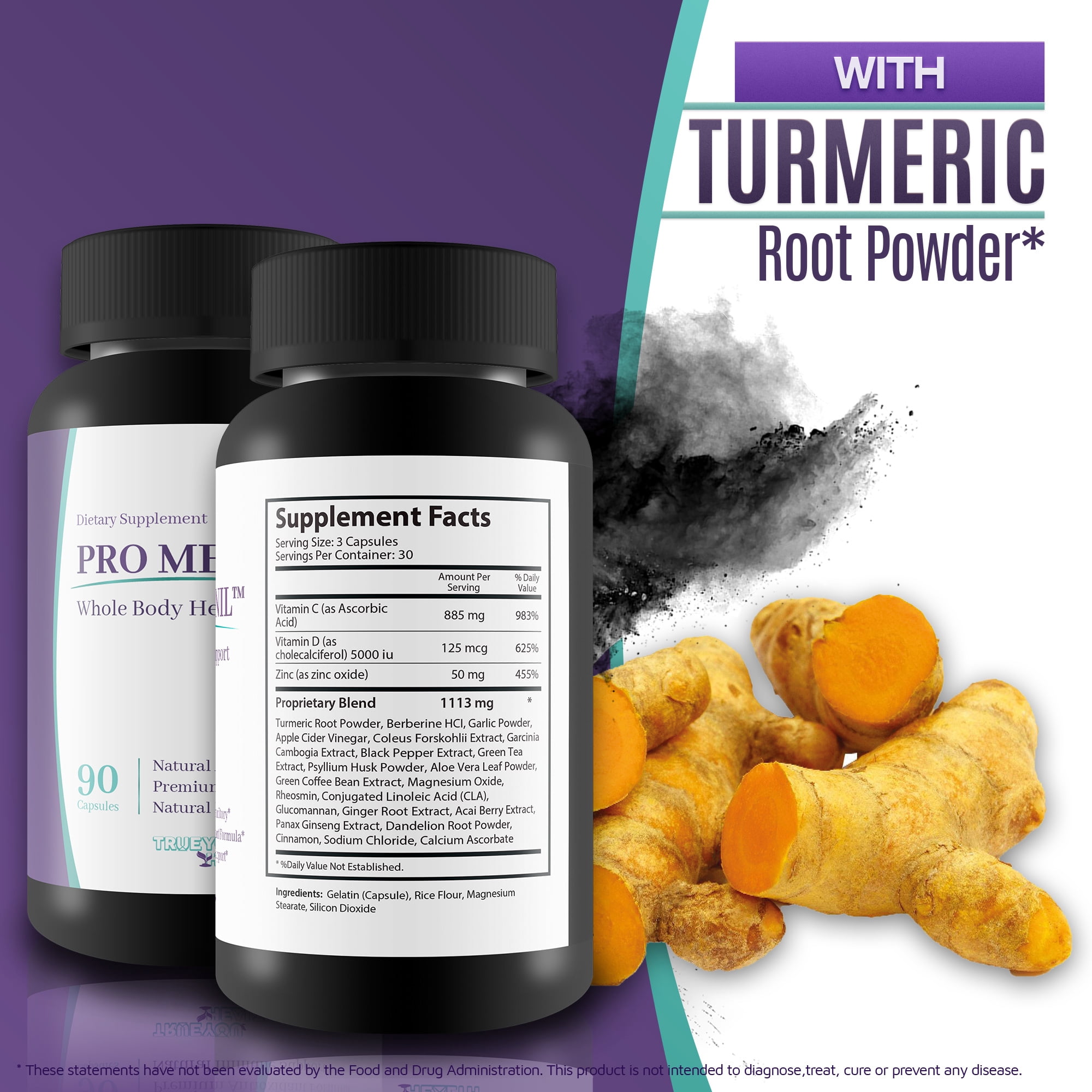 Pro Metonil - Blood Health Supplement - Powerful Whole Body Health Formula - Contains Berberine, Cinnamon, & Zinc - Natural Antioxidant Immune Support - Help Reduce Oxidative Stress