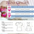 thumbnail image 3 of Youmylove Women Swimwear Gradient Color High Waist Bikini Set Sexy V-Neck 2PCS Swimsuit Unique Beachwear, 3 of 9