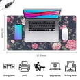 thumbnail image 5 of Long Mouse Pads for Desk,Pioneer Flower Floral Print Pattern Desk Mats on Top Of Desks, Desk Mouse Pad Extra Large with 3mm Non-Slip Base and Stitched Edge for Gaming,Office,Work,Home 31.5"x15.7", 5 of 6