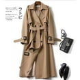 thumbnail image 5 of Women'S Trench Coat Mid Long Length 2025 New Arrival Oversize Petite Friendly Popular Style Knee Length Overcoat Trench Coat Women, 5 of 18