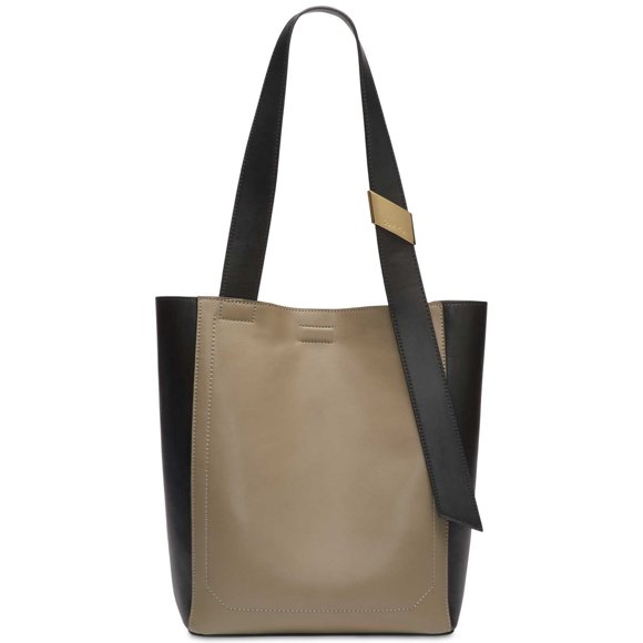 Calvin Klein Women’s Karsyn Small Handbag Totes, Molasses/Black
