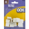 Ook Self-Adhesive Wire Clips, 12pk