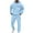 Light Blue, variant on Jogging Suits for Men 2 Piece Set Letter Graphic Comfortable Hoodie Sweatshirt and Joggers Sweatpants Sets Casual Streetwear Fall Fashion Pullover Suits Winter Clothes Outfits