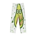 thumbnail image 4 of Bingfone Avocado With Glasses Mens All Over Print Sleep Pajama Pants-Medium, 4 of 9