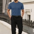 thumbnail image 2 of Mfakffe Baggy Jeans for Men Wide Leg Drawstring Elastic Waist Denim Pants Hip Hop Streetwear Casual Summer Jeans with Pockets, 2 of 5