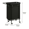 thumbnail image 3 of LENLN Laundry Basket with Wheels and Handle,Laundry Hamper Sorter,Movable Rolling Laundry Baskets Cart,Dirty Clothes Hamper Laundry Butler for Bathroom Bedroom Laundry Room, 3 of 4