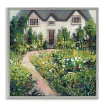 Stupell Industries Rural Floral Cottage House Garden Blooms, 12 x 12, Design by Tim OToole