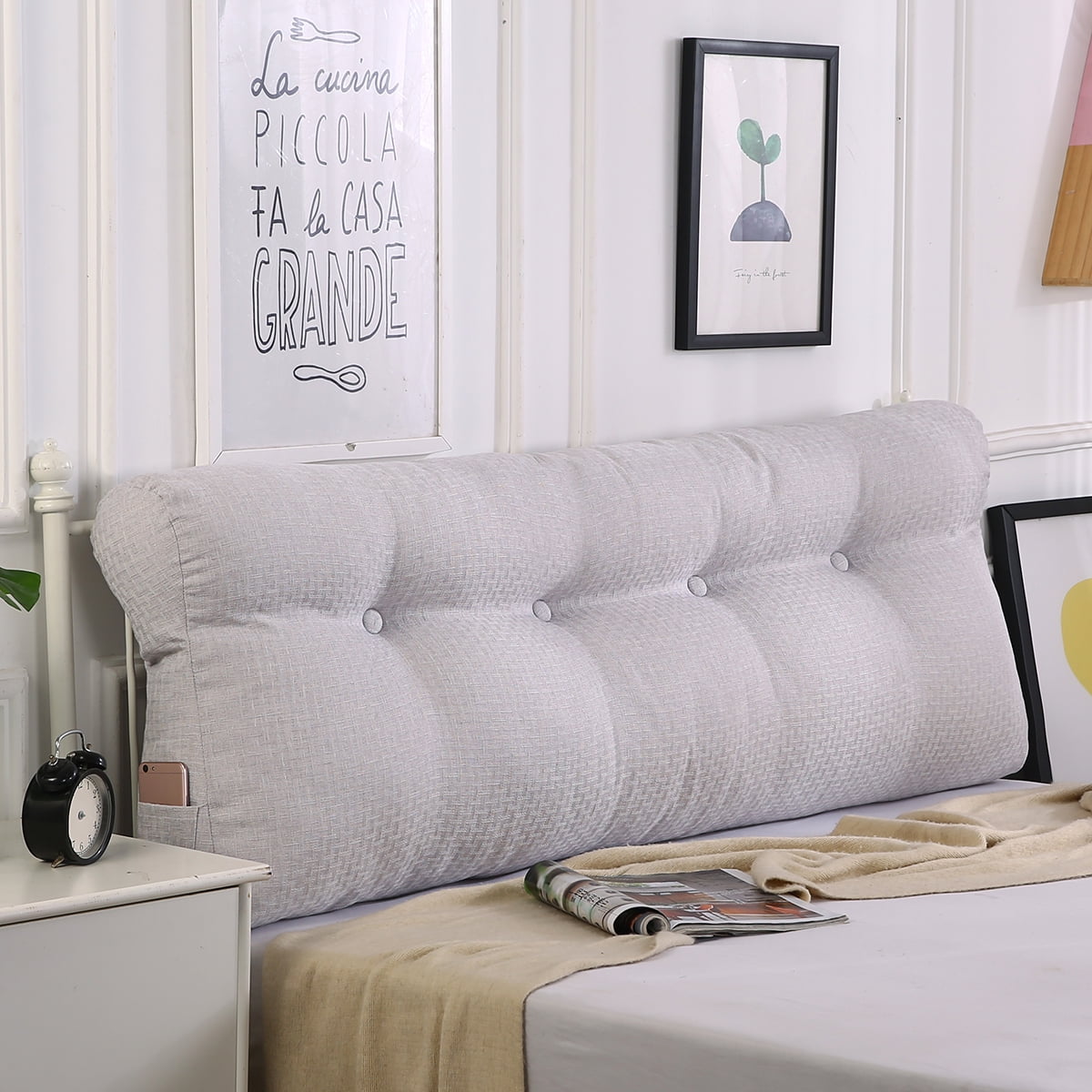 47inch Long Sofa Daybed Large Filled Triangular Wedge Cushion Bed