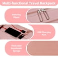 thumbnail image 6 of Travel Backpack for Women, 15.6 Inch Laptop Backpack with USB Charging Hole, College Bookbag, Large Capacity Black Computer Backpacks for Work, 6 of 8