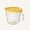 CustardYellow, variant on Glass Measuring Cup For Baking and Cooking,With dust cover, 500ml Wet and Dry Measuring Cup, Kitchen Essentials Tools,CustardYellow