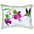 thumbnail image 3 of Betsy Drake ZP940 Purple Hummingbird Indoor & Outdoor Throw Pillow- 20 x 24 in., 3 of 4