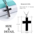 thumbnail image 2 of Cremation Jewelry Cross Urn Necklaces for Ashes for Women Men Classic Urn Pendant Memorial Keepsake Ash Holder, 2 of 6
