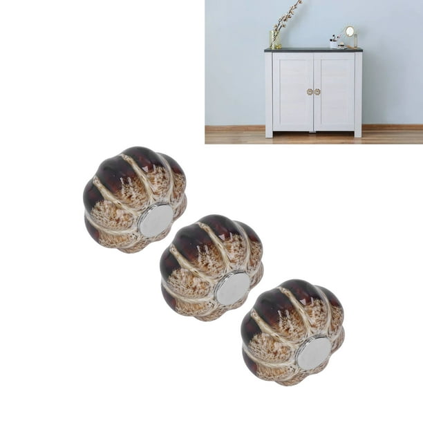 Perillas Para Gabinetes De Cocina, Cubiertas De Perillas De Calabaza, Perillas Para Tiradores De Puertas, 3 Piezas, Perillas Antiguas Para Gabinetes, Perillas De Cajones De