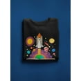 thumbnail image 3 of Open Book With Space Design Sweatshirt Men -Image by Shutterstock, Male 4X-Large, 3 of 4