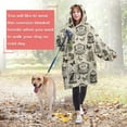 thumbnail image 4 of Wearable Oversized Blanket,Beige Curiosity Shoppe Pattern Wearable Blanket Hoodie for Adults,Cozy Hooded Blankets with Super Pockets,Super Warm Fuzzy Pullover for Women & Men, 4 of 6
