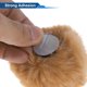 thumbnail image 5 of Accesorios para Casco de Motocicleta Decoración Girasol de Felpa para Cascos de Motocicleta Bicicleta Esquí Caqui Etiqueta 1 Juego, 5 of 6