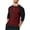 Red, variant on WREESH Men's Basic Solid Color Long Sleeve Knit T-Shirt, Beefy Muscle Tee, Round Neck Workout Top
