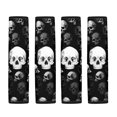 thumbnail image 5 of Chririnla Skull Pattern Car Seat Belt Cover 2 Pack Car Seat Belt Pads Waterproof Soft Suitable for Sedan Vehicle, 5 of 8