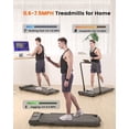 thumbnail image 3 of Dpforest Folding Treadmill Max 300lbs,Exercise for Home/Office,Speed Range 0.6-7.5mph,Installation-Free Low Noise, Safety Lock and Handrails (Black), 3 of 9
