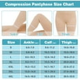 thumbnail image 7 of MARTINE MALL 20-30 mmHg Medical Closed Toe Compression Pantyhose Beige 2XL Size Nylon Compression Stockings for Women & Men, 7 of 7