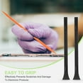 thumbnail image 4 of Uxcell 18 x 150 mm Spudger Pry Tool, 60Pcs Antistatic Carbon Fiber Safe Dual Ends Opening Pry Repair Tools Kit for Smart Mobile Phone Tablet Laptop, Black, 4 of 7