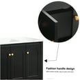thumbnail image 3 of JERFIT 48 inch Modern Black Bathroom Vanity with Sink, Soft Close Sliding Doors & Drawers for Ample Storage Space, 3 of 9