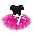 thumbnail image 2 of Ensemble de Robe Princesse en Tulle à Manches Courtes avec Bandeau Minnie Mouse pour Filles, 2 of 4