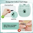 thumbnail image 3 of Electric Nail Clipper,Electric Nail Trimmer with Nail Clip Storage and LCD Light,USB Rechargeable Automatic Nail Clipper for Adults,Seniors,Babies,Children (Green), 3 of 7