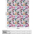 thumbnail image 4 of Butterfly Colorful Blanket Smooth Soft Print Enlarged Blanket 60\u201dx50\u201d Kid Baby for Sofa Chair Bed Office Travelling Camping Butterfly Throw Blanket Ultra Soft Flannel Gifts for Kids Adults, 4 of 6