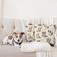 thumbnail image 4 of Ambesonne Cat Throw Pillow Cover 2 Pack, Little Fun Kittens Cartoon Paws, 18", Ivory Apricot and Dark Grey, 4 of 7
