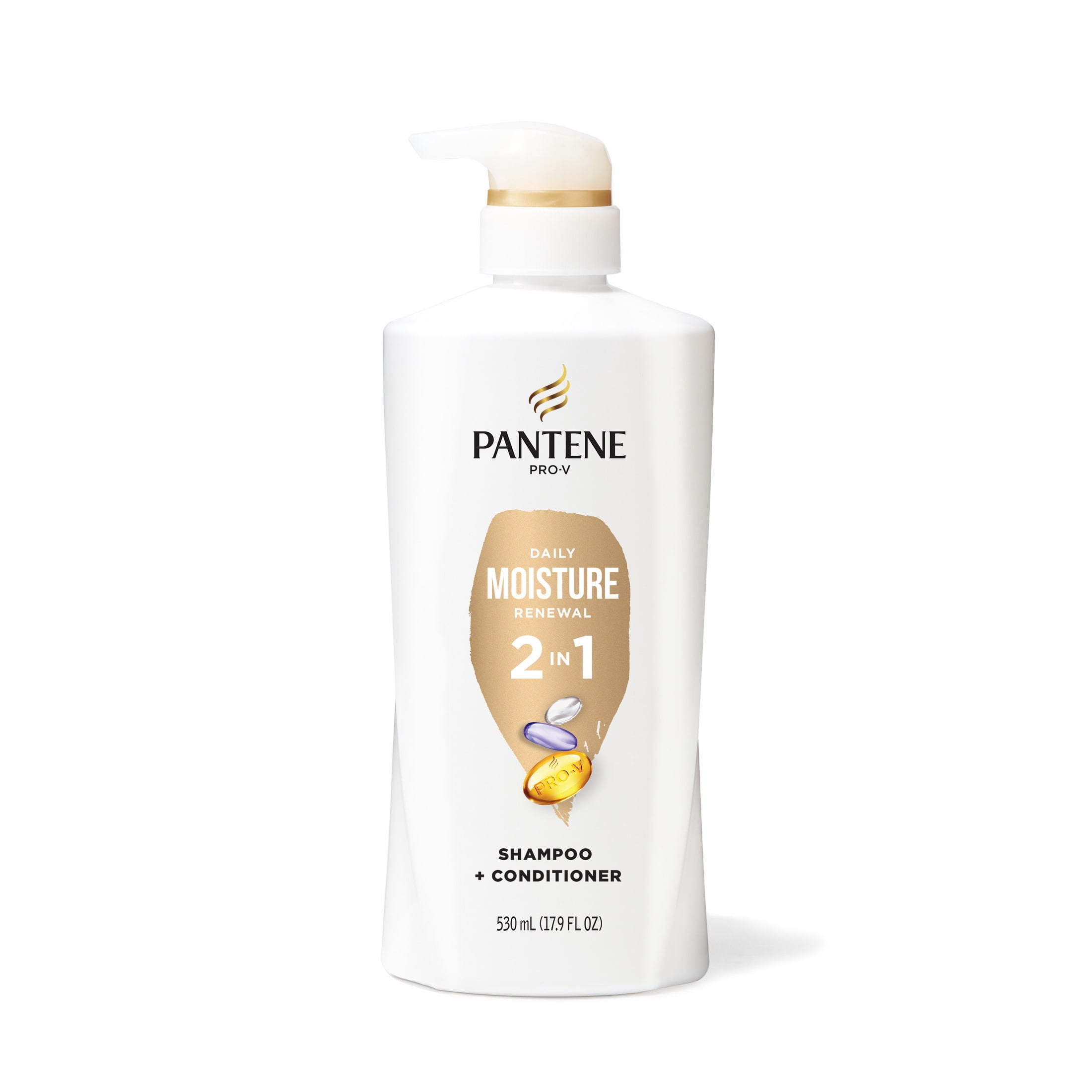 (4 pack) Pantene Pro-V Daily Moisture Renewal 2 in 1 Shampoo and Conditioner, 17.9 fl oz