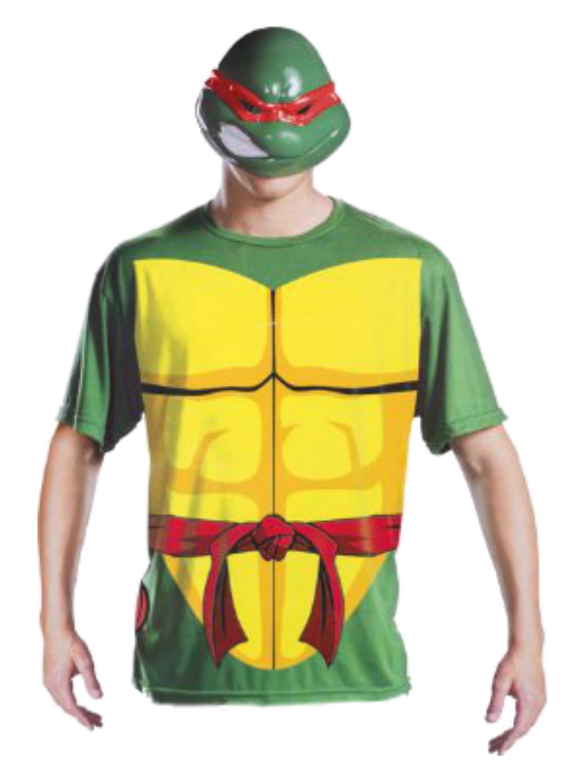 Teenage Mutant Ninja Turtles Mens Raphael Halloween 2 Go Costume with Mask L/XL