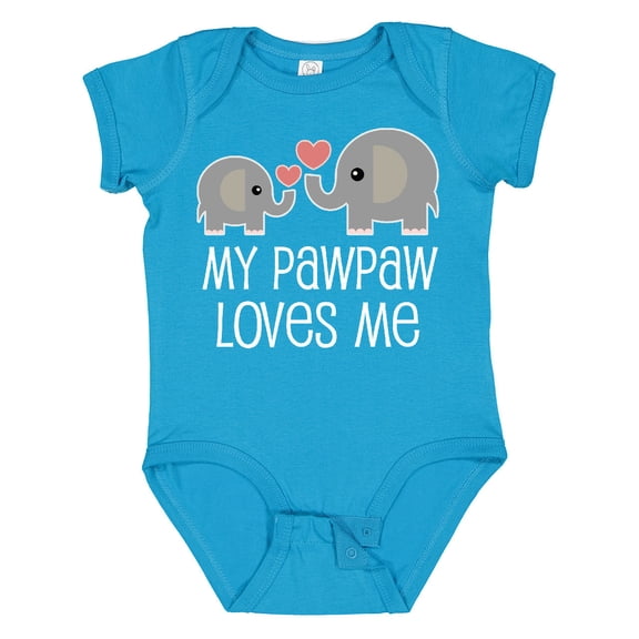 Inktastic My Pawpaw Loves Me Boys or Girls Baby Bodysuit