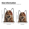 thumbnail image 2 of Daiia Vintage Shiba Inu Art Pattern Drawstring Backpack, Gym Bag, Lightweight Backpack, Water-Resistant Bag Travel Sports Backpack, Fitness Bag, Yoga Bag-Medium, 2 of 6