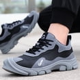thumbnail image 2 of Steel Toe Shoes for Men Work Women Lightweight Air Cushion Sneakers Slip Resistant Safety Work Boots Indestructible Shoe, 2 of 13