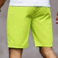 thumbnail image 4 of Mens Sweats Shorts Slim Shorts for Men Cheap Mens Shorts, Men Fitted Shorts Stretch Waist Shorts Breathable Shorts Beach Shorts for Men, Mint Green, L, 4 of 6