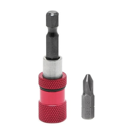 

60mm 1/4 Hex Shank Magnetic Drywall Screw Drill Screwdriver Holder With Bits