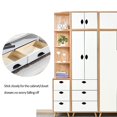 thumbnail image 5 of 6 piezas autoadhesivas instantáneas para gabinete, cajón, cocina, manija de puerta corrediza, manija auxiliar para puerta, ventana, manija para empujar y tirar, conveniente, 5 of 5