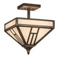 thumbnail image 3 of Meyda Tiffany 191901 H Mission 4 Light 19" Wide Semi-Flush Ceiling Fixture - MultiColor, 3 of 4