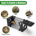 thumbnail image 4 of Humane Mouse Trap Cage Non Lethal Live Catch Rodent Trap Heavy Duty Metal Reusable Mouse Catcher for Mice Voles Hamsters Indoor Outdoor Pest Control Easy Release Pet Safe Home Garage Garden, 4 of 10